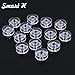 Smat H 20 pcs Class 66 Plastic Bobbins fit for Singer Sewing Machine (172336) - (172222P)
