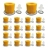 EKIONBY (18 PCS) 04152-YZZA6 Engine Oil Filter Kit compatible for Toyota Prius C-HR Corolla Matrix