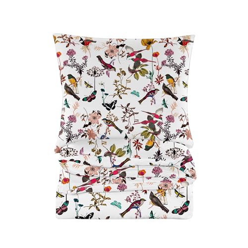 Cotton Market Housse de Couette 200x200 cm - Couette avec 2 Taies d'oreiller 70x80 cm - Linge de...