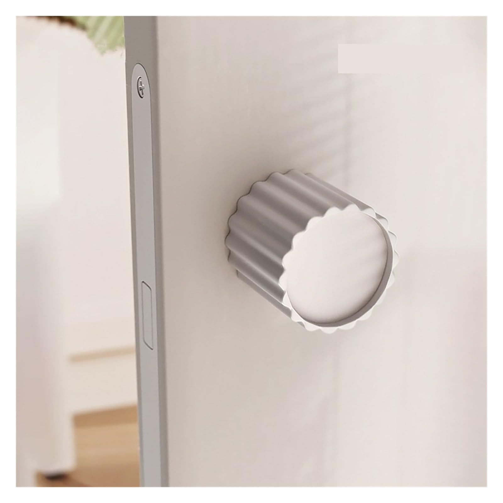 Serrure porte de chambre silencieuse Bianco pour finir avec les claquements