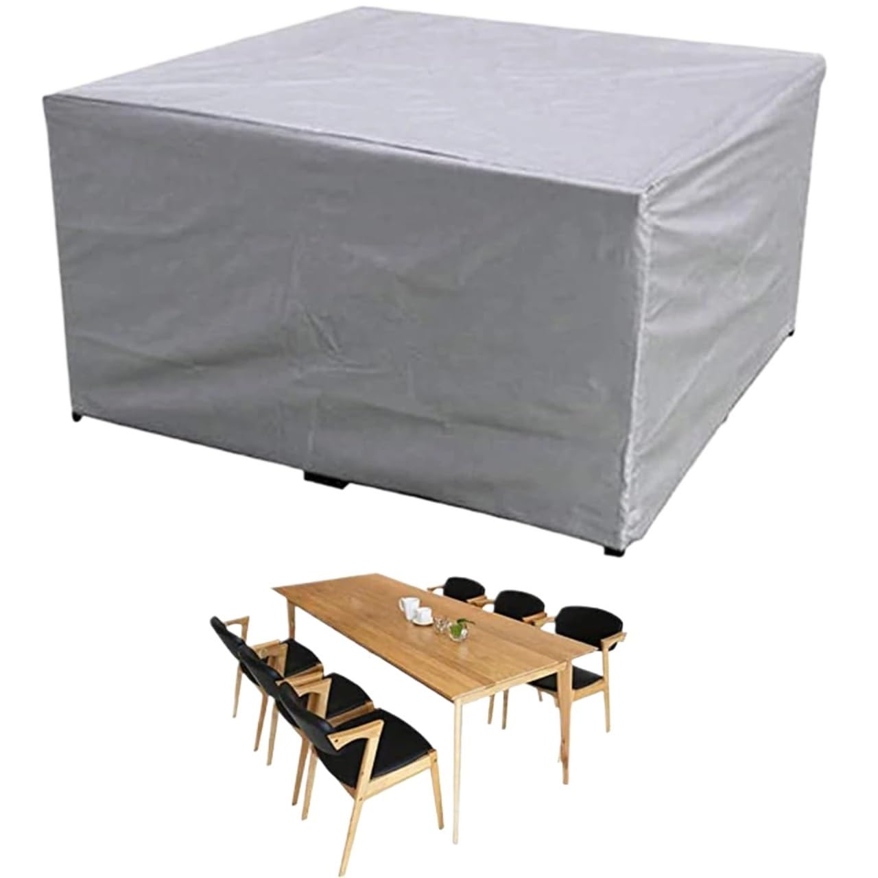 Multi-Size Garden Furniture Cover, Table And Chair Protective , Machine, Cabinet , Waterproof Silver Sofa(120x120x74cm)