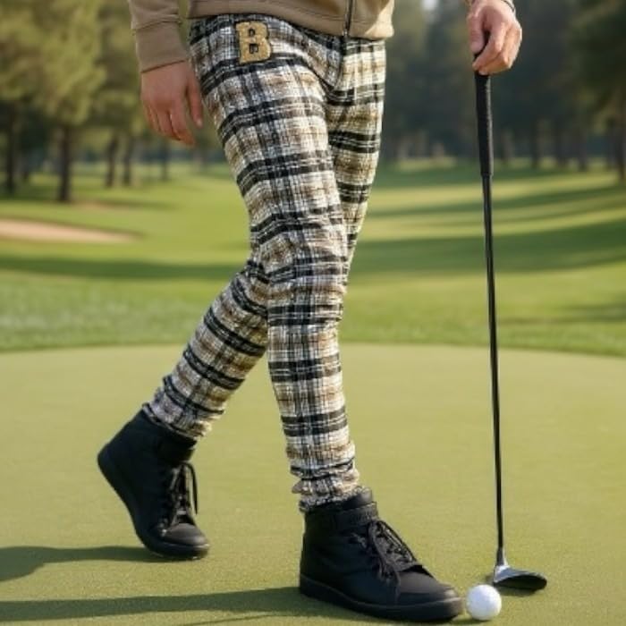 [BALANCEDESIGN] ゴルフウェア メンズ 2025 春夏秋 スキニー ストレッチ ロングパンツ M-5L ゴルフパンツ
