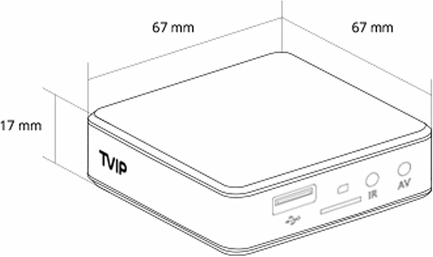 TVIP S-Box v.710 dimensions diagram