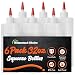 5-pack Plastic Squeeze Condiment Bottles - 32 Ounce with Red Tip Cap - Perfect For Ketchup, BBQ, Sauces, Syrup, Condiments, Dressings, Arts and Crafts - BPA-Free - Made in USA