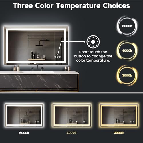 24x40-Inch-LED-Bathroom-Mirror-Lighted-Vanity-Mirror-for-Wall-with-Front-and-Backlit-Anti-Fog-Shatter-Proof-3-Color-Temperatures-Memory-Stepless-Dimmable-HorizontalVertical