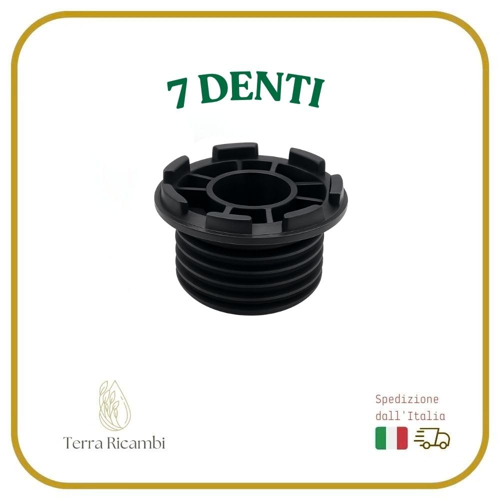 Terra Ricambi Pompa Olio Completa con Vite senza Fine 7 Denti per Motosega OLEO-MAC 936 940 947 952 ed EFCO 136 140 147 152 | Compatibile Motoseghe Originali e Cloni | Ricambio Professionale