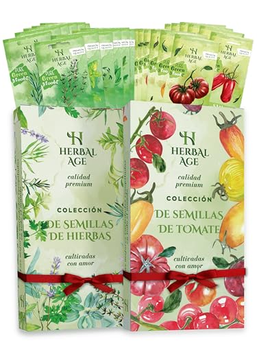 26 Variedades De Jardín Plantas, 9,200 Semillas Para Huerto Cultivar De Hierbas Aromáticas y Tomates: Rúcula, San Marzano, Perejil – Jardinería En Casa Interior y Exterior, Regalos Para Hombre y Mujer