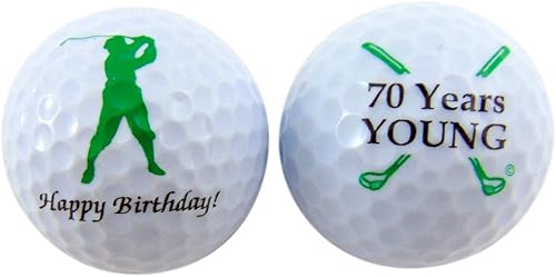 Westmon Works Paquete de regalo de pelotas de golf de cumpleaños número 70 para golfistas