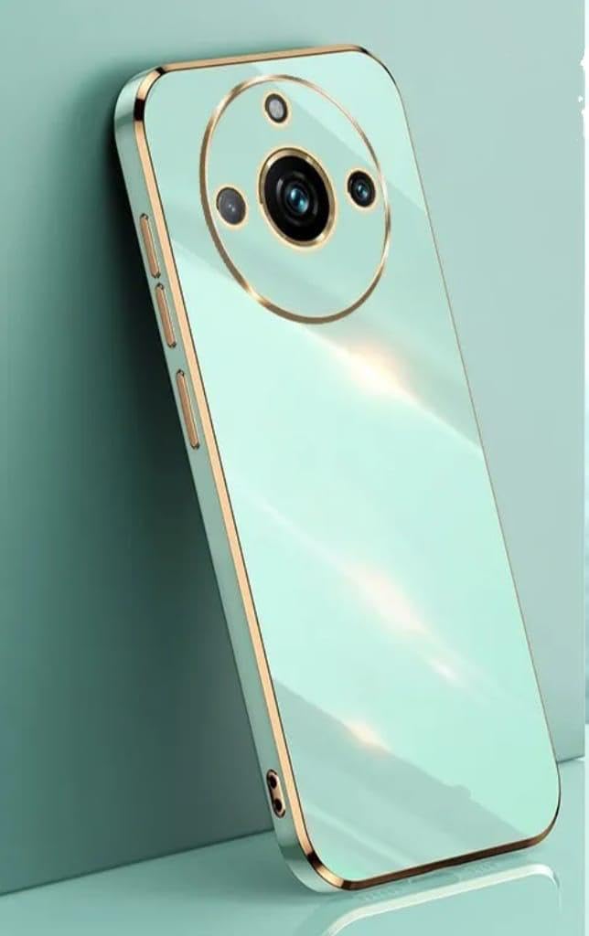 Cat Care for Realme 11 Pro / 11 Pro Plus Solid-Colored Soft Silicone Back Case Cover with Luxurious Square Plating for The Realme 11 Pro / 11 Pro Plus 5G (Mint Green) (B0C8K4K5Y2) Amazon Price History, Amazon Price Tracker