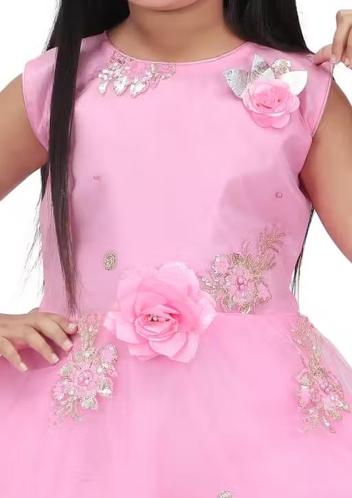 Image of Chic Cotton Blend Party Dress for
