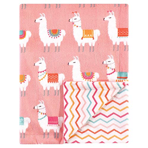 Image of Hudson Baby Unisex Baby Plush Mink Blanket, Llama, One Size