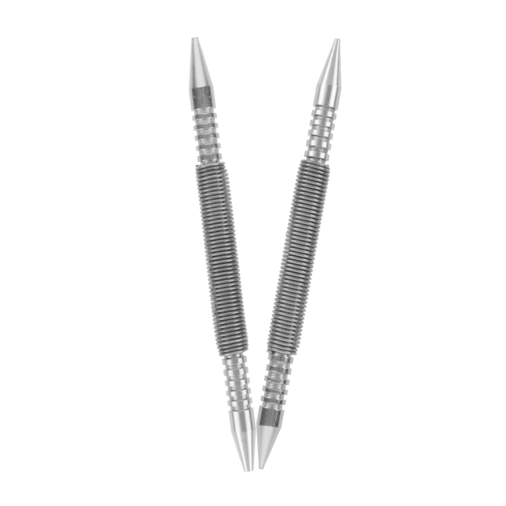 Operitacx 5 Series Juego De Punzones Para Clavos Con Resorte Cargado Carpintería Manicura Y Herramienta De Puñetazo Herramienta Perforadora Con Resorte Acero Carbono Plata 2 Piezas X 5