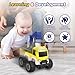 Cars Toy for 18m+ Years Old - Baby Toy Cars for Toddlers Push and Go Friction Powered Construction Truck Toys Plastic Action Vehicle Excavator Toy with Playmat Storage Bag for Kids Boys Birthday Gifts