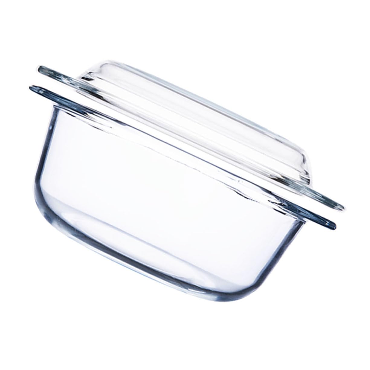 Hohopeti Hitzebeständige Glas schüssel mit Deckel Mikrowellengeeignet Ofenfeste Suppenschale aus Temperglas Bruchsicher Spülmaschinenfest Vielseitig für Kochen und Aufbewahrung