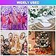 Disco Spiegel Ball, 25 Stück Silber Hängekugel Spiegelkugel Discokugeln Mini Discokugel Deko, Kleine Discokugeln zum Aufhängen für Weihnachtsbaum Party Hochzeit Deko