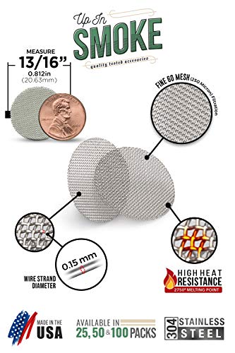Made in The USA - 50 13/16"(.812) 304 Stainless Steel Premium Pipe Screen Filters - Image 4