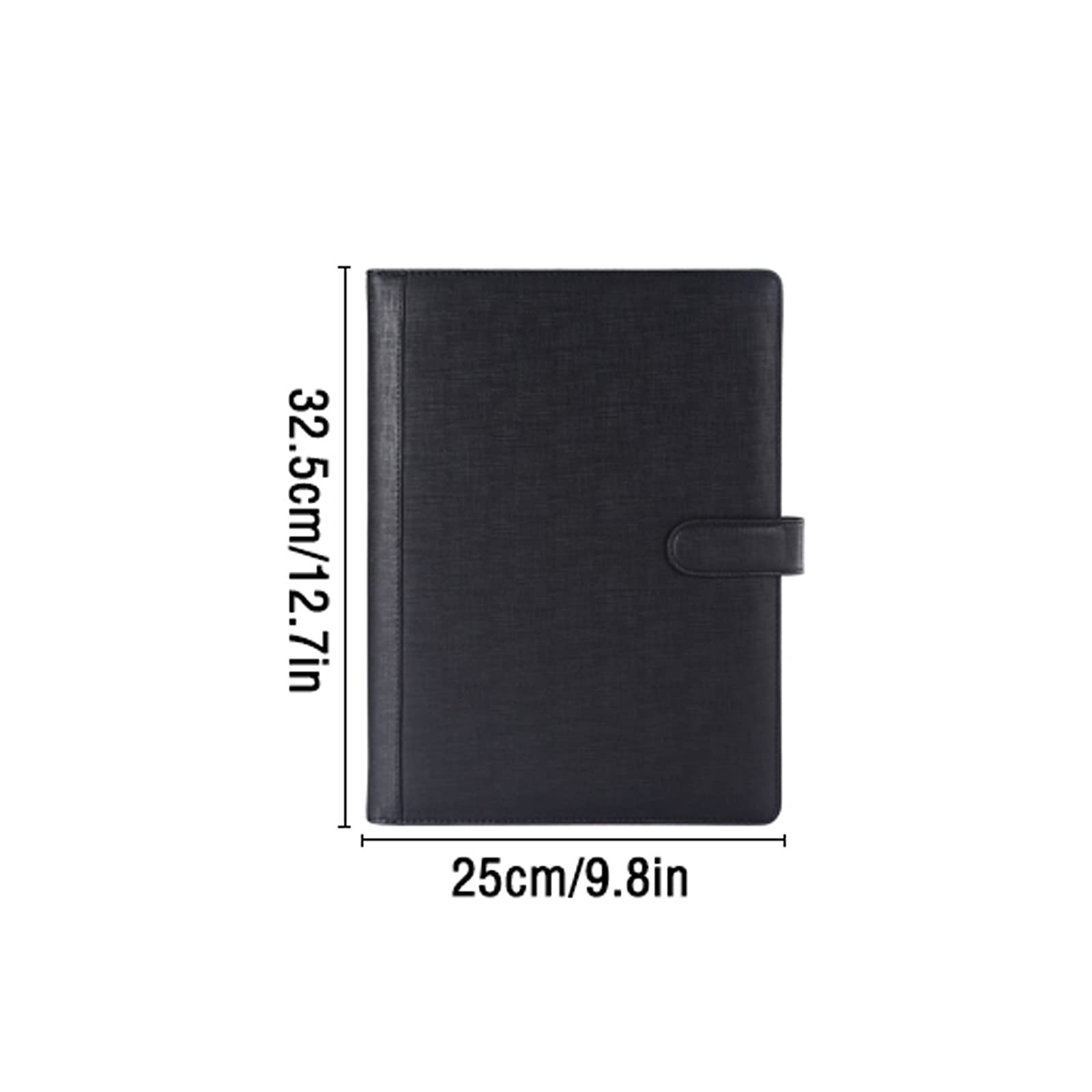 Raccoglitore A4 multifunzionale in pelle pieno fiore, raccoglitore di dati, libro, cartella con fibbia magnetica aziendale, 2 confezioni file espandibili
