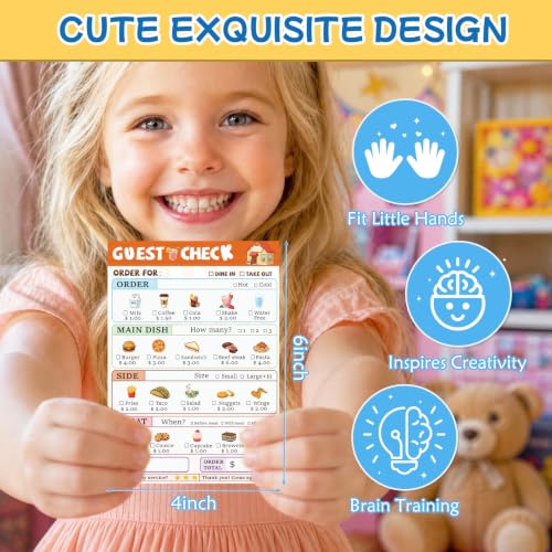 Image of 12-Theme Pretend Play Notepads for Kids 3-8, 4 x 6 Inch Playtime Notepads