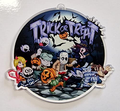Trophy Monster Pack of 10x Halloween Trick or Treat Big Medal Pack FREE Ribbons, Multi Colour, 10x Pack of Medals - Image 2