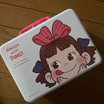 【超レア】不二家 ペコちゃん 缶バッグ 不二家 - ペコちゃん レトロ缶バッグ 初代飲むミルキー缶