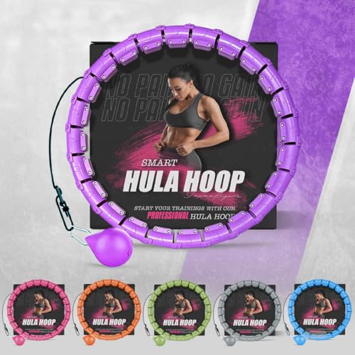 K-MART Cerceau lesté Infinity Smart Hula Hoops avec 16 compteurs, Balle de Massage Automatique à 360 degrés, Cerceau Infinity Hoop pour Adultes, équipement de Fitness pour Perte de Poids – vue 2