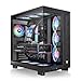 Thermaltake View 380 XL TG ARGB; 4x120mm ARGB Lite Fans Included; 360mm Radiator Support; 420mm GPU Clearance; Hidden Connector Support; Dual Chamber; Black; CA-11E-00M1WN-AZ