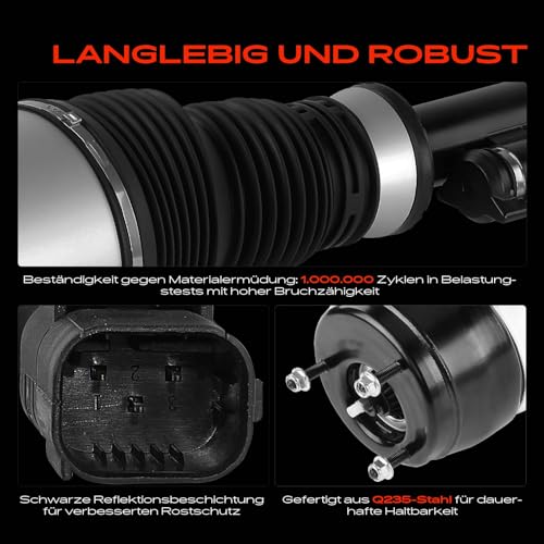 Frankberg Luftfederbein Luftfederung Vorne Links Kompatibel mit X166 2012-2015 W166 2015-2018 W166 2011-2015 Replace# 1663201313