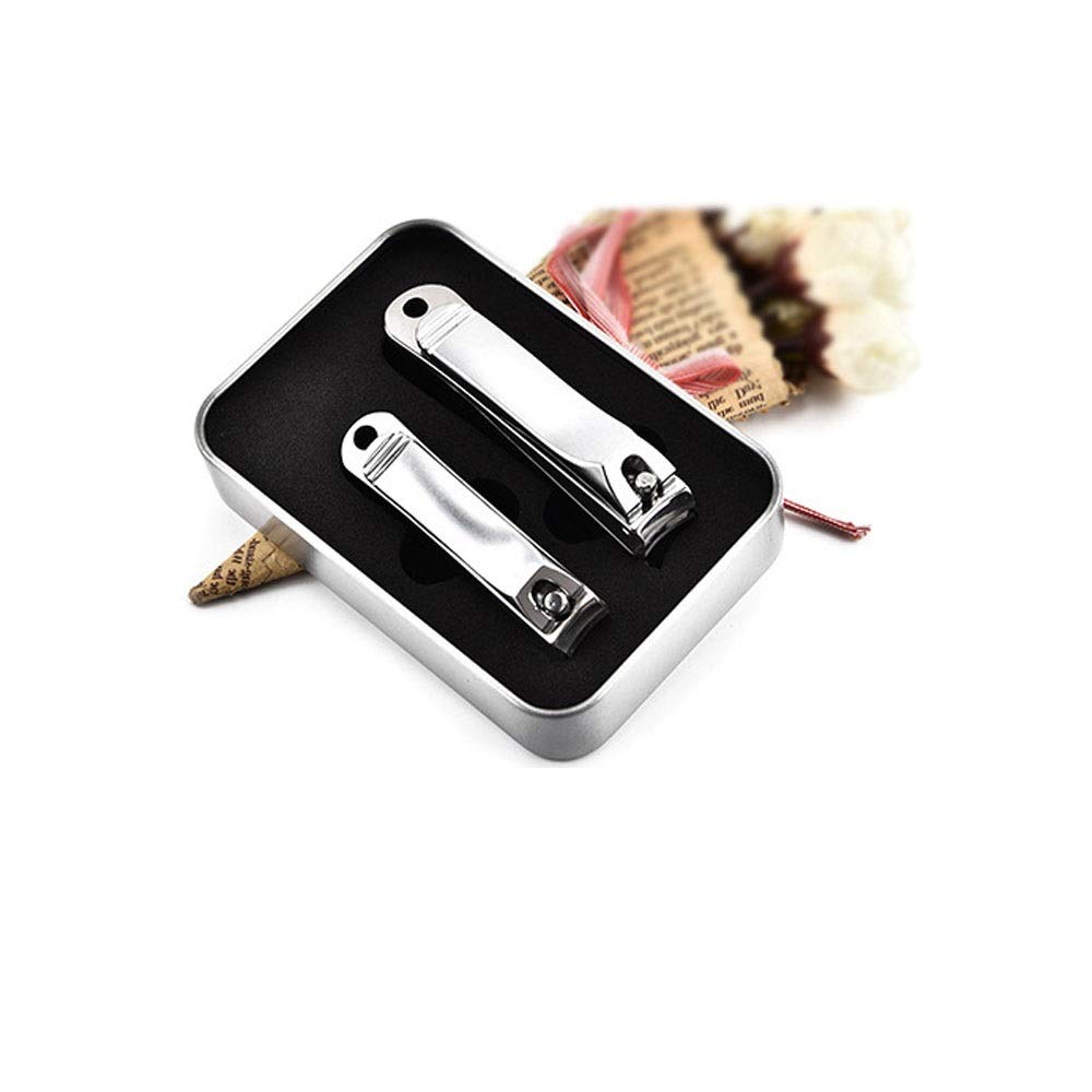 Nagelknipser, Nagelknipser for Erwachsene/Nagelknipser aus Edelstahl, Schwarz, 7,5 cm, Nagelknipser aus Edelstahl