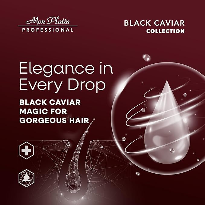 Mon Platin Volumizer Hair Mask, Serum & Shampoo Bundle – Gentle, SLS-Free Formula for Fine, Fragile Hair with Black Caviar & Silk Protein to Boost Volume and Strength Naturally - Image 7