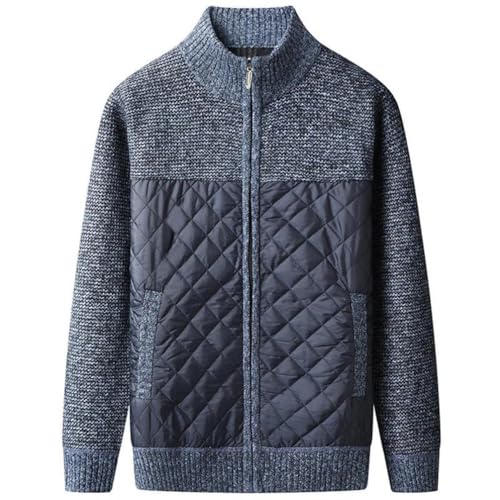 Hdhdeueh Men Casual Loose Knit Sweaters Autumn Winter V Neck Slim Fit Keep Warm Solid Cardigan Sweater2