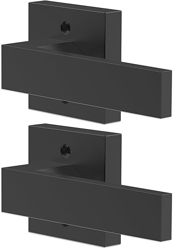 Miniatura 9 de VEVOR Manija de puerta simulada, 2 manijas de empuje y jalar de un solo lado que no giran, reversible para puertas laterales derecha e izquierda,