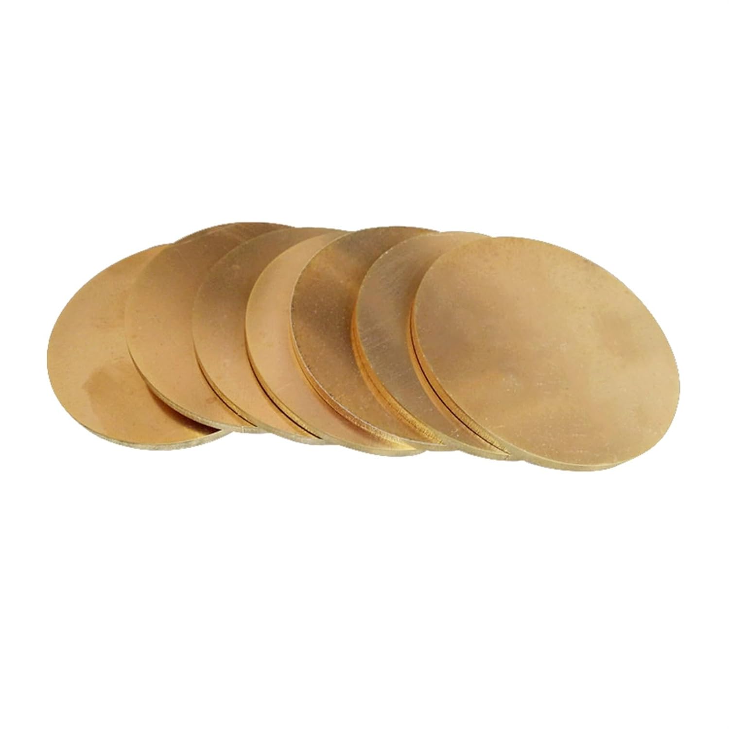 Brass Metal Plate, Brass Round Plate H62, Diameter: 20mm, 30mm, 50mm, 60mm, 80mm, 100mm, 150mm, 200mm, Solid Pure Copper Plate, Thickness: 0.5mm to 20mm (Thicknessness) ES 0.05 9 cm, diameter 80 mm (2