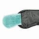 Schlafmaske mit Kühlkissen Schlaf Augenmaske Nachtmaske Schlafbrille mit verstellbarem Gummiband und Seiden-Touch Kühlpad hilft bei Migräne, Kopfschmerzen & Allergien (Schwarz)
