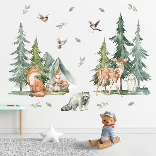 Vinilos Decorativos Animales Bosque 35x12 pulg Mfault