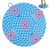 VOXIN 足ツボマット 指圧ボード 足裏マッサージ 足つぼ 指圧ボード 足ツボ押し フットマッサージャーマット 指圧板 足つぼマット 人間工学 運動 家庭用 指圧板 足底指圧ボード (35CM) (ブルー)