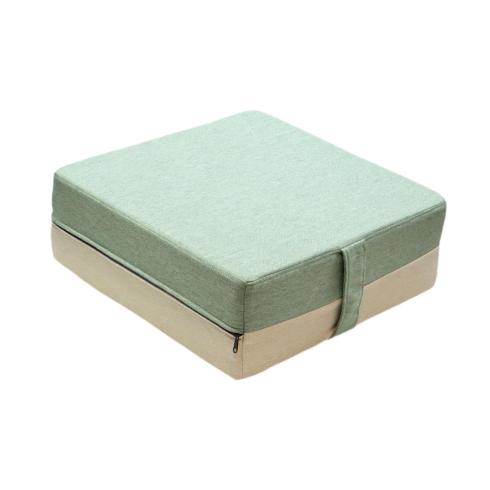 kowaku Trampoline Mat Trampoline Pad Soft Breathable Nonslip Bottom Square Gymnastics Mats Fitness Pad for Garden Outdoor Activities, Green