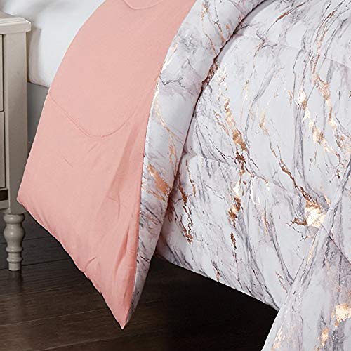 Pop Shop Marble Comforter Set, Twin, Rose Gold T #TOP3