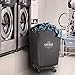 Seville Classics Large Commercial Heavy Duty Rolling Steel Frame Laundry Hamper Canvas Cart Bin, w/ Wheels for Hotel, Home, Closet, Bedroom (PATENTED), Gray, 18.1