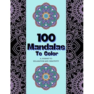 Capa do livro 100 Mandalas to Color: A journey to relaxation and creativity (Portuguese Edition)