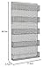 Spice Rack Organizer - Space-Saving Wall-Mount 5-Tier Wire Shelves for Pantry or Cabinets - Kitchen Organization and Storage by Home-Complete (Black)