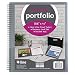 C-Line 8-Pocket Spiral-Bound Poly Portfolio, Letter Size, 1 Portfolio, Smoke Gray (33081)