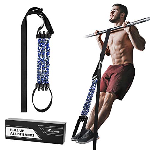 DOEPLEX Pull up Assist Band System Adjustable Anti Snap Chin Up Assistance Elastic Resistance Band - USA Original Patent, USA Designed, USA Shipped, USA Warranty