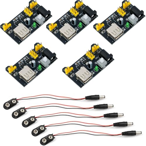 ±15V 5V 電源付ブレッドボード Amazon.co.jp: WWZMDiB 5個 ブレッドボード電源モジュール入力 6.5~12V