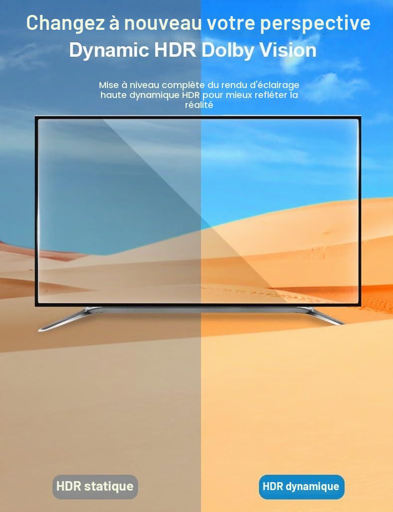 PremiumCord 8K Câble à Fibre Optique HDMI 2.1, Ultra High Speed 48 Gbit/s, 3D, EDID, ARC, HDR, Résolution 8K@60Hz 4320p, 4K@240Hz, Compatible PS5, Xbox X, PC, TV, Noir/Rouge, Longueur 30 m