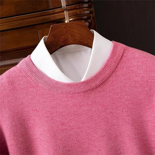 Men's 100% Cashmere Sweater O-Neck Pullovers Knit Large Size Wool Sweater Winter Tops Long Sleeve High-End Jumpers2