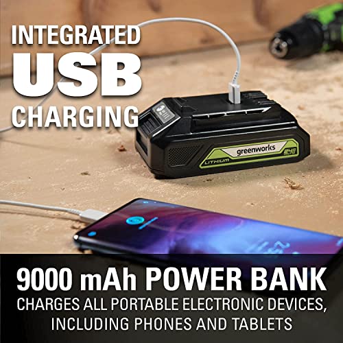 Greenworks 24V Brushless 7.25-Inch Circular Saw, 4.0Ah (Usb Hub) Battery And Charger Included #TOP5