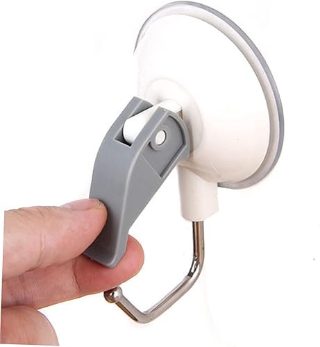 Miniatura 4 de Zerodeko 3 piezas de ventosas resistentes con ganchos para ropa, ventosas de PVC transparente, ganchos de ventosa al vacío, ganchos de ventosa para