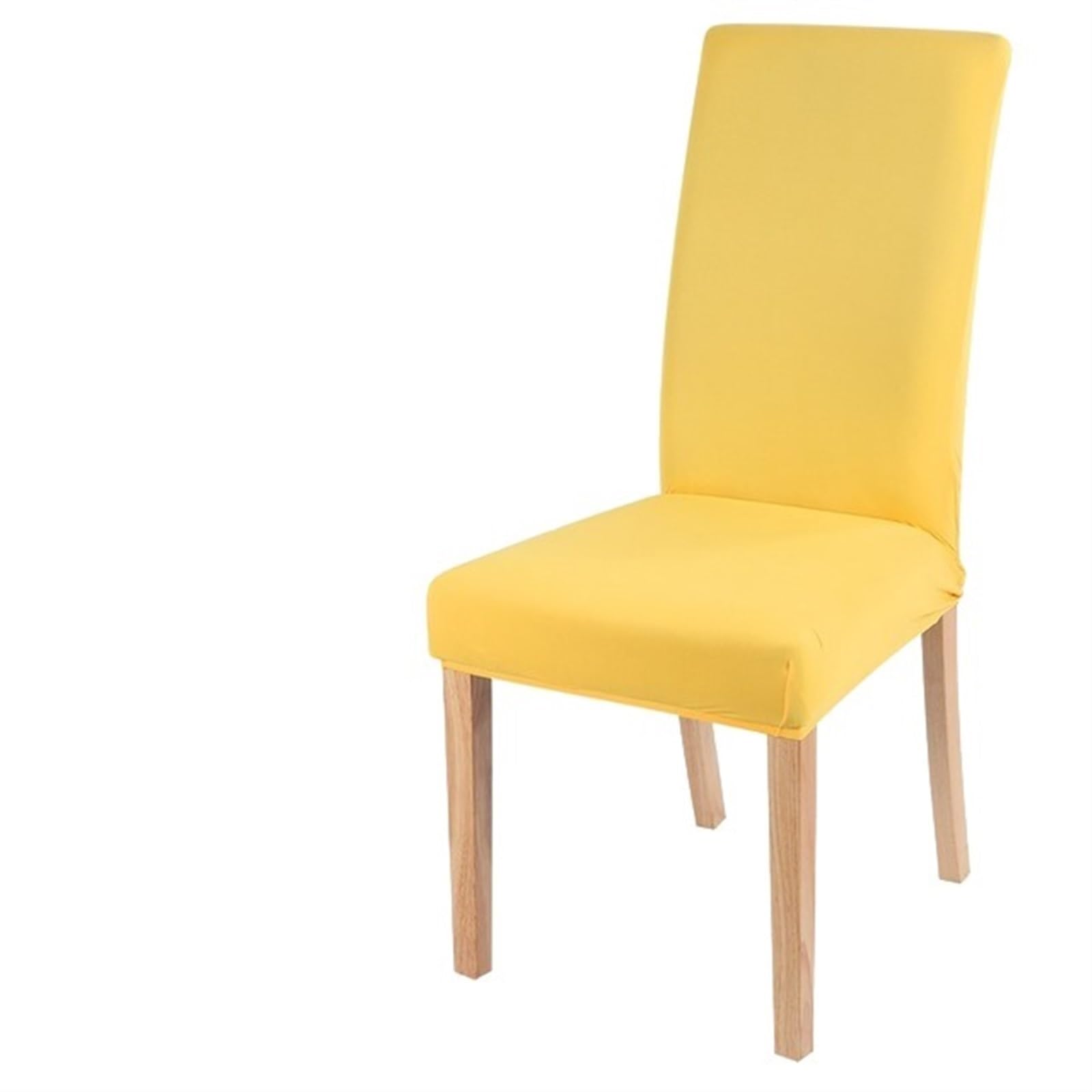 QXBFNDC Chair Covers Elastic solid color Chair Cover Home Spandex Stretch Slipcovers Chair Seat Covers For Kitchen Dining Room Wedding Banquet Home(Yellow)