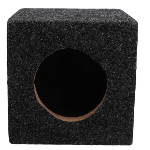 ABOOFAN Durable Square Subwoofer Enclosure for Truck Audio System Easy Installation Compatible with Speakers Reliable Performance for Enhanced