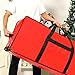 HOMEST Christmas Tree Storage Bag, Fits for 4.5-7 ft Xmas Artificials, Zippered Bag with Reinforced Carrying Handles and Wheels, Red (Bag Only)